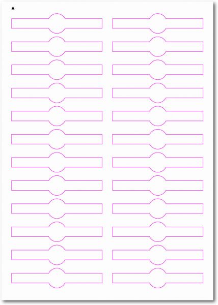 Siegel-Etiketten, 90x20 mm, DIN AA, blanko, weiss, matt, permanent klebend - SE70-35070