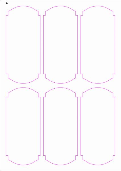 Weinflaschenetiketten 60x135 mm, DIN A4, Papier oder PE-Folie, weiss, matt, permanent klebend - SE70-09404P