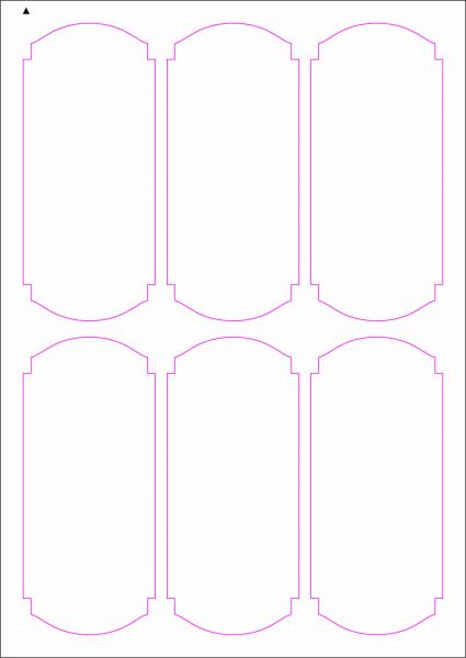 Weinflaschenetiketten 60x135 mm, DIN A4, Papier oder PE-Folie, weiss, matt, permanent klebend - SE70-09404P