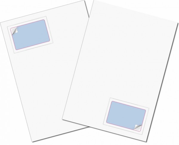 Gather Card Vignette - Briefbogen mit Integrierter Karte 85x54mm