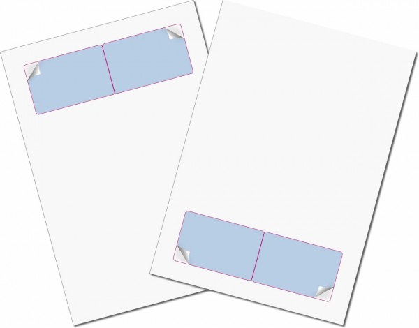 Briefbogen mit Integrierter Karte 85x54mm - Gather Card Twincard sk