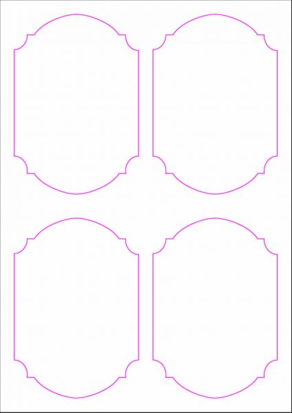 Weinflaschenetiketten 90x130 mm, DIN A4, Papier oder PE-Folie, weiss, matt, permanent klebend - SE70-09204P