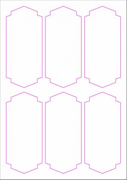 Weinflaschenetiketten 60x135 mm, DIN A4, Papier oder PE-Folie, weiss, matt, permanent klebend - SE70-09400P