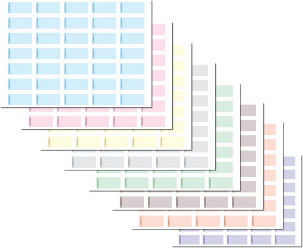 Biermarken Wertmarken Farbig 55 X 30 Mm Zum Selber Drucken Bogen Fortlaufend Nummeriert Prefinished Papers