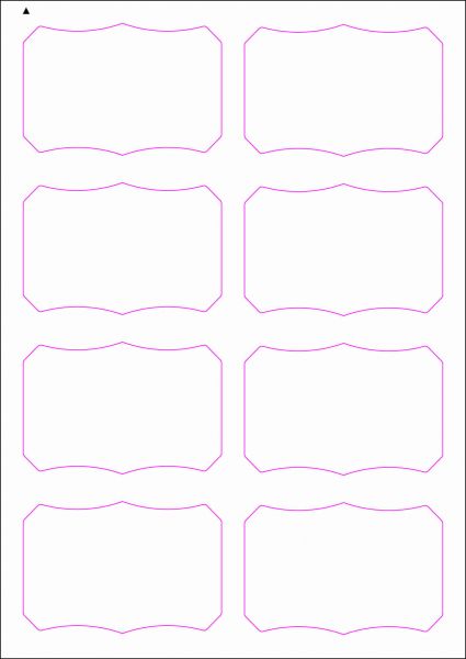Weinflaschenetiketten 90x60 mm, DIN A4, Papier oder PE-Folie, weiss, matt, permanent klebend - SE70-09602P