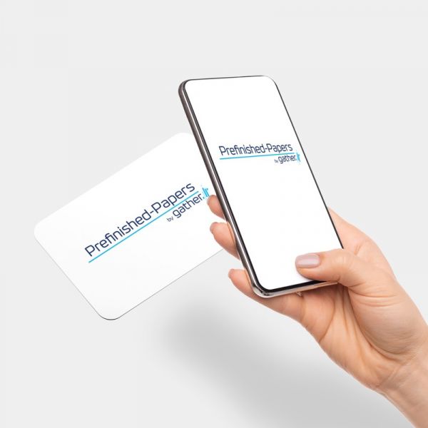 vCard - mit Ihrem Design bedruckte vCards