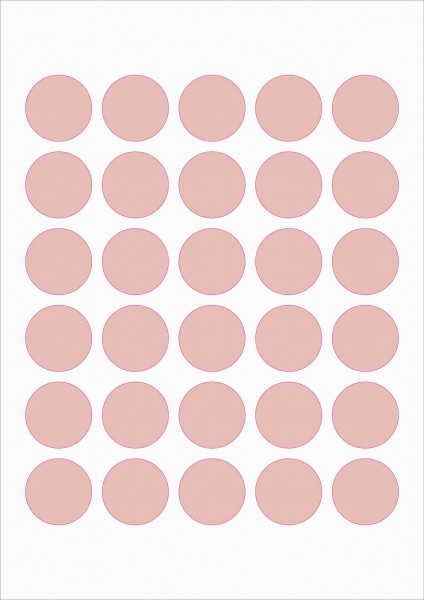 A4 Briefbogen mit Integriertem Etiketten 30 x Ø 33mm - 30 Sticker zum Selberdrucken