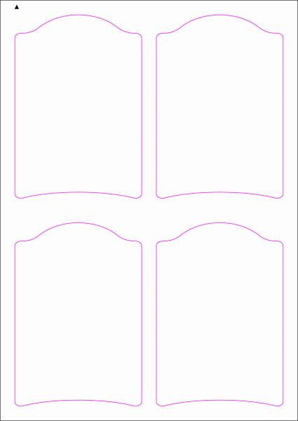 Weinflaschenetiketten 90x130 mm, DIN A4, Papier oder PE-Folie, weiss, matt, permanent klebend - SE70-09209P