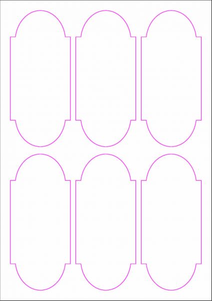 Weinflaschenetiketten 60x135 mm, DIN A4, Papier oder PE-Folie, weiss, matt, permanent klebend - SE70-09402P