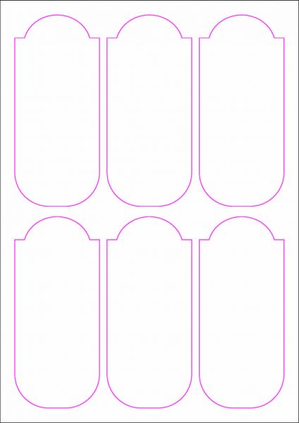 Weinflaschenetiketten 60x135 mm, DIN A4, Papier oder PE-Folie, weiss, matt, permanent klebend - SE70-09403P