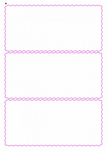 Etiketten mit gewellten Linien zum selbergestalten und ausdrucken, 190x90 mm, DIN A4, blanko, weiss, matt - Etiketten in Sonderformen / Sonderformat - SE70-04900