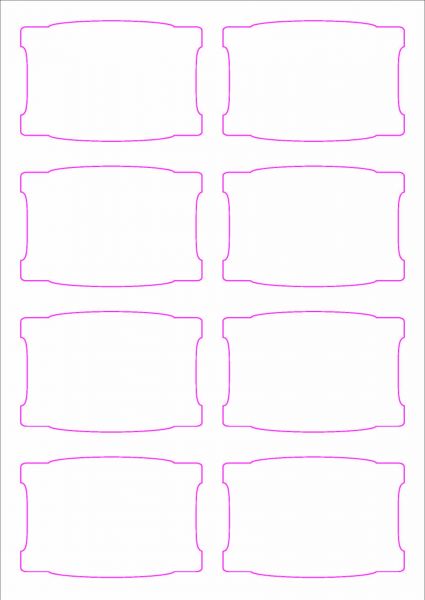 Weinflaschenetiketten 90x60 mm, DIN A4, Papier oder PE-Folie, weiss, matt, permanent klebend - SE70-09600P