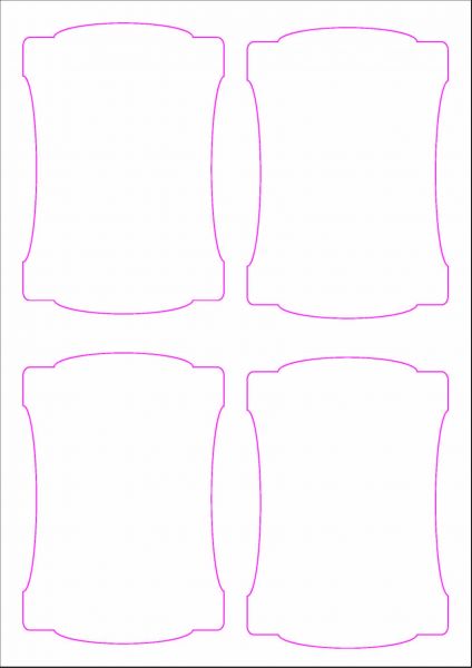 Weinflaschenetiketten 90x130 mm, DIN A4, Papier oder PE-Folie, weiss, matt, permanent klebend - SE70-09205P