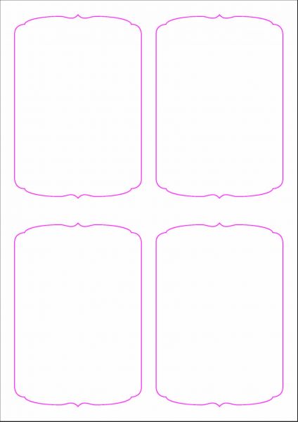 Weinflaschenetiketten 90x130 mm, DIN A4, Papier oder PE-Folie, weiss, matt, permanent klebend - SE70-09203P