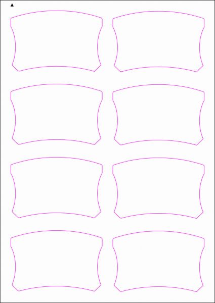Weinflaschenetiketten 90x60 mm, DIN A4, Papier oder PE-Folie, weiss, matt, permanent klebend - SE70-09606P