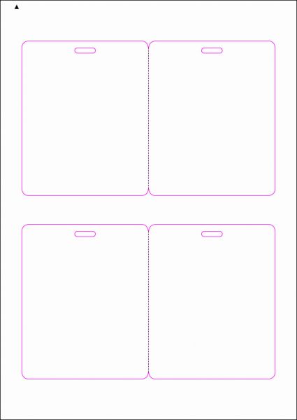Zugangsausweis-Etiketten 90x110 mm, DIN AA, weiss, matt, permanent klebend - SE70-15260P